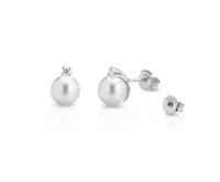 Orecchini Coscia Perle Donna in Oro Diamante 0.14 Ct LBEAFWED001 - LBEAFWED001